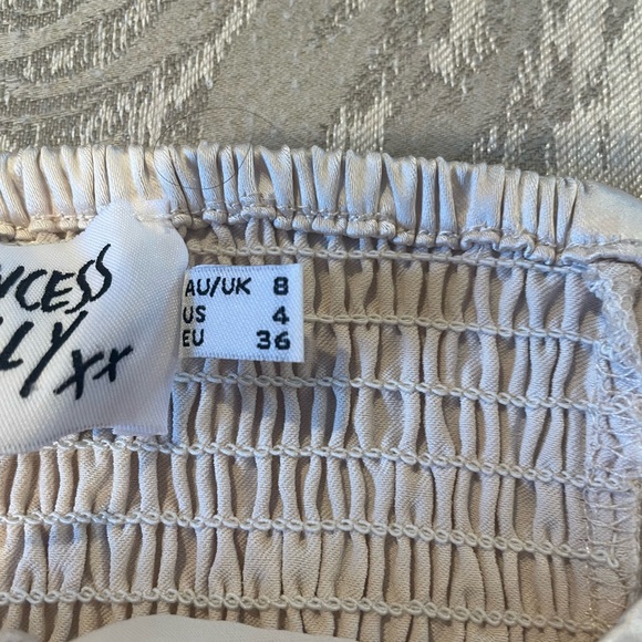 Princess Polly Satin-like ruched top. Super cute crop top only worn once! - Picture 2 of 3